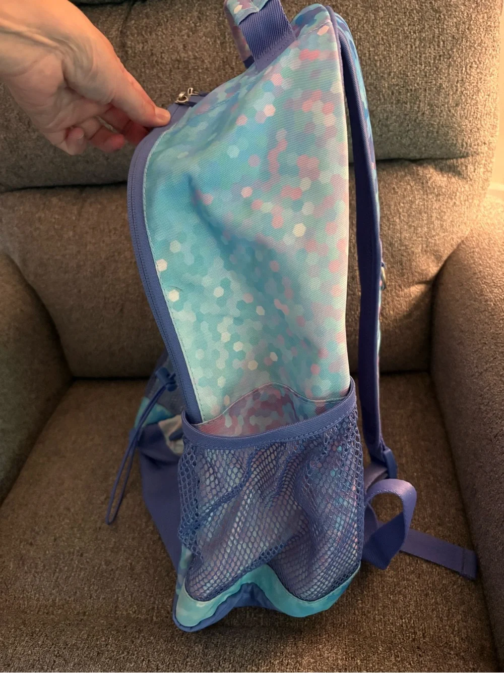 💜 Pottery Barn Teen Gear Up Backpack Size Large in Confetti Pattern 💜